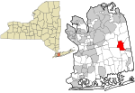 Nassau County New York incorporated and unincorporated areas Bethpage highlighted